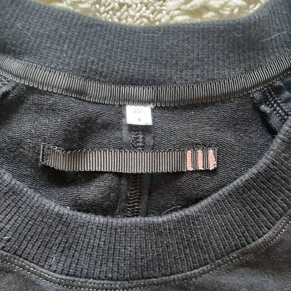 Lululemon black size 4 side zipper crewneck, VGUC - Picture 2 of 5